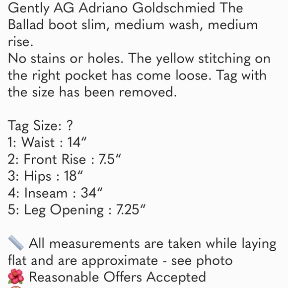 AG Jeans, size 26 - Picture 6 of 6